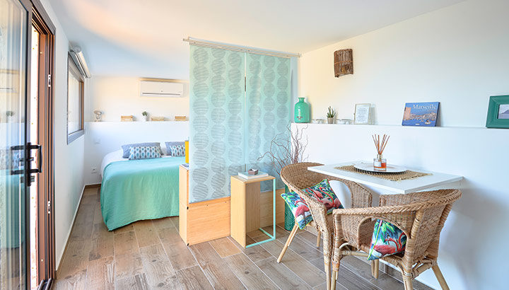 La chambre turquoise