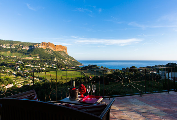 La suite solaire - Terrasse vue panoramique sur la baie de Cassis