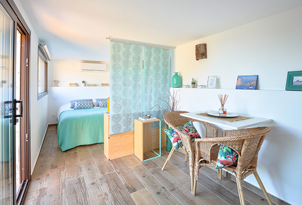 La chambre turquoise - L'espace nuit